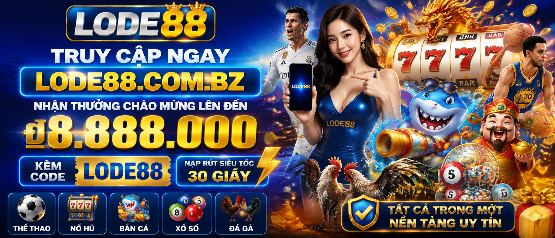 Lode88 giao diện danh mục
